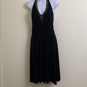 Robbie Bee Halter Top Cocktail Dress